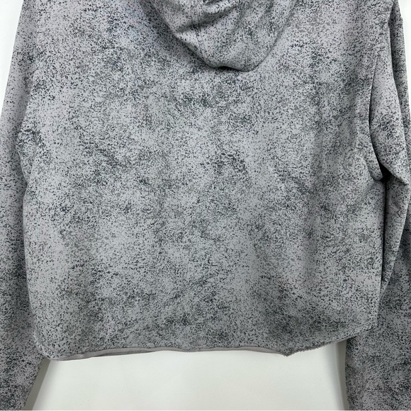 Gymshark Chalk Light Gray Crop Cutout Sweatshirt Hoodie Size M - Picture 11 of 13